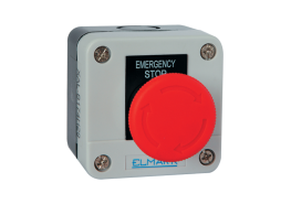 Авариен бутон EL1-B174 1НЗ IP44 червен