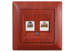 Контакт за компютър+телефон Visage череша