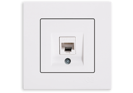 Контакт за компютър Eqona бял