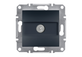 Розетка TV 1dB Asfora антрацит EPH3200171