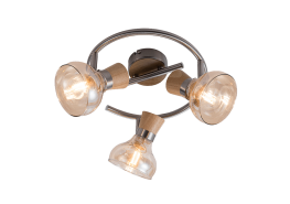 Спот ADDY 3xE14 дърво