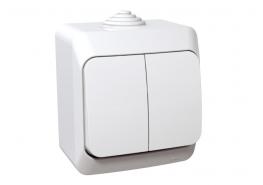 Ключ двоен схема 5 открит монтаж бял WDE 000550