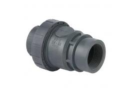 ПВЦ Възвратна клапан с пружина с един холендър с вътрешна и външна резба  1/2"