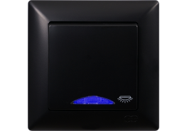 Ключ стълбищен светещ Visage черен