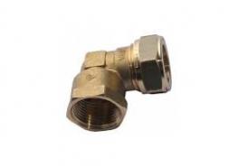 Медно коляно ф22х1/2ж компресионно