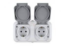 Контакт Пком двоен IP44  СИВ Найден Киров