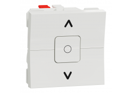 Ключ за щори 6А двумодулен бял New Unica NU320818