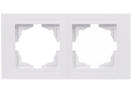 Рамка двойна хоризонтална Visage бяла