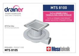 Сифон рогов MESA &Oslash;50 150ммх150мм за плочка