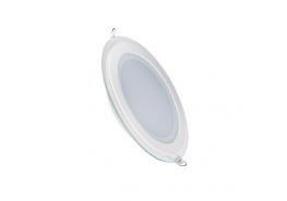 LED панел стъклен кръгъл LENA-RG за вграждане 16W 6000K