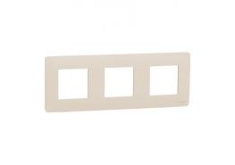 Тройна рамка Unica Studio слонова кост NU200644