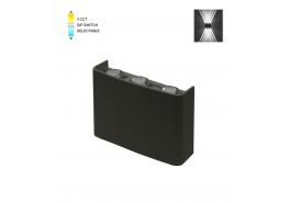 Фасаден Аплик 6W-CCT IP65 черен