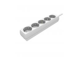 Разклонител петица с кабел 1.5метра 3х1.5мм2 бял