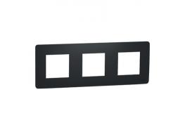 Тройна рамка Unica Studio антрацит NU200654