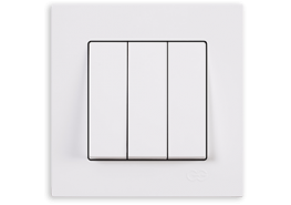 Ключ троен Eqona бял