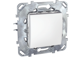 Ключ единичен схема 1 механизъм 10A 250VAC Unica бял ДО ИЗЧЕРПВАНЕ НА КОЛИЧЕСТВАТА