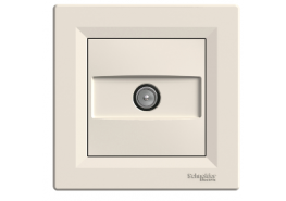 Розетка TV 1dB Asfora крем EPH3200123