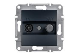 Розетка TV+SAT Asfora антрацит EPH3400171
