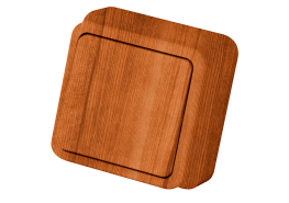 ключ гюнсан единичен открит монтаж светъл махагон