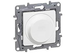Димер ротативен R=5-300W L=5-300VA LED=5-75W цвят Бял Niloe Legrand