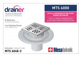 Сифон подов MESA &Oslash;110 100ммх100мм широка периферия