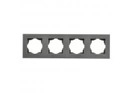 Рамка Егона четворна тъмно сива