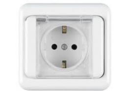 Контакт  IP44  бял Найден Киров скрит монтаж