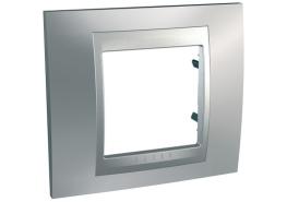 Рамка единична  MGU66.002.038 сатен никел