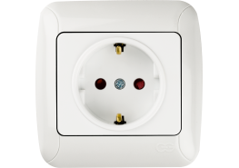 Контакт със защита Fantasy бял