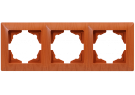 Рамка тройна Visage светъл махагон