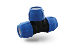 Полиетиленов тройник ф75хф50хф75