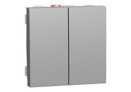 Сериен ключ 10А 2 модулен алуминий2 NU321130