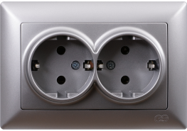 Контакт двоен Visage сив