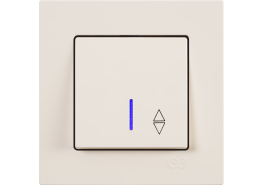 Ключ девиатор светещ схема 6 Eqona крем