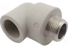 Полипропилен коляно ф20-1/2" с външна резба