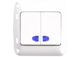 Ключ сериен светещ схема 5 Fantasy бял