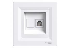 Телефонна розетка RJ11 Asfora бялa