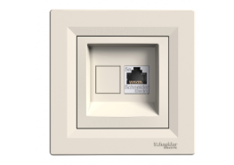 Компютърна розетка RJ45 сat5e UTP Asfora крем