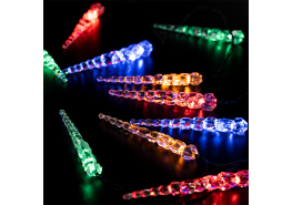 Светещи висулки 10бр RGB с батерии