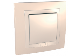 Ключ лихт бутон 10A 250VAC Unica крем ДО ИЗЧЕРПВАНЕ НА КОЛИЧЕСТВАТА