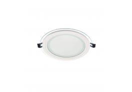 LED панел кръг 12W LENA-RG 3000K СТЪКЛО