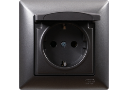 Контакт с капак Visage тъмносив