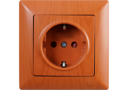 Контакт със защита Visage светъл махагон