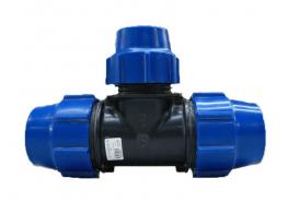 Полиетиленов тройник редуктивен ф63хф25хф63