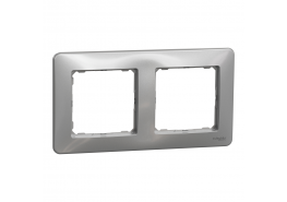 Рамка двойна алуминий  SDD313802