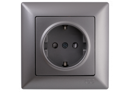 Контакт със защита Visage сив