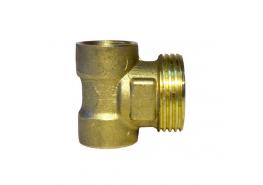 Колекторен накрайник за парно 1" x 1/2" x 1/2", месинг