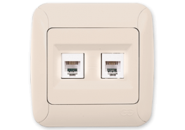 Контакт за телефон двоен Fantasy крем