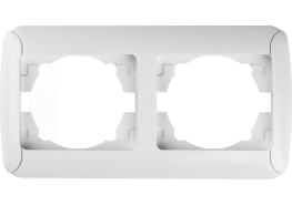 Рамка двойна хоризонтална Fantasy бяла