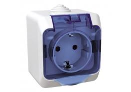 Контакт 16А с прозрачен капак WDE000543